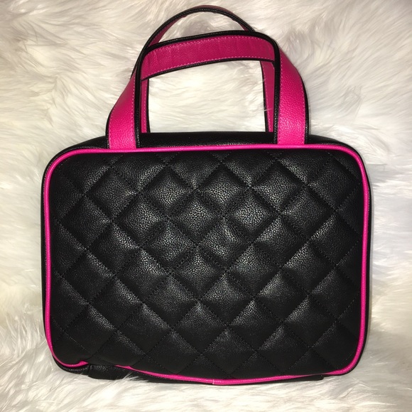 Betsey Johnson Bags Betsey Black Bow Weekender Bag Quilted Plaid